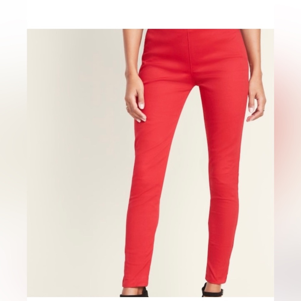 Red ankle pants 12 NWOT